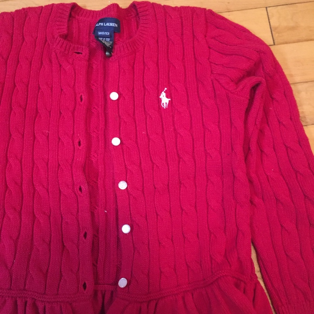 Girls Ralph Lauren ruffle sweater